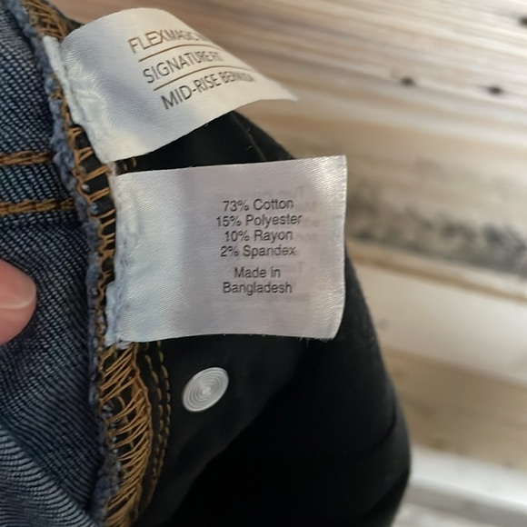 Lane Bryant Size 26 Dark Blue Flex Magic Waistband Mid-rise Bermuda Denim Shorts - Picture 9 of 9